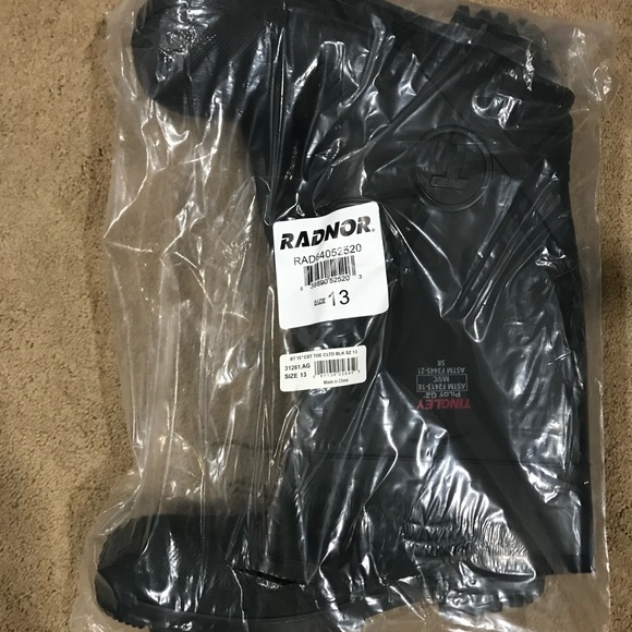 COPY - Black Size 13 rubberized reinforced toe chore boots. See pics. Brand New. - Picture 5 of 6